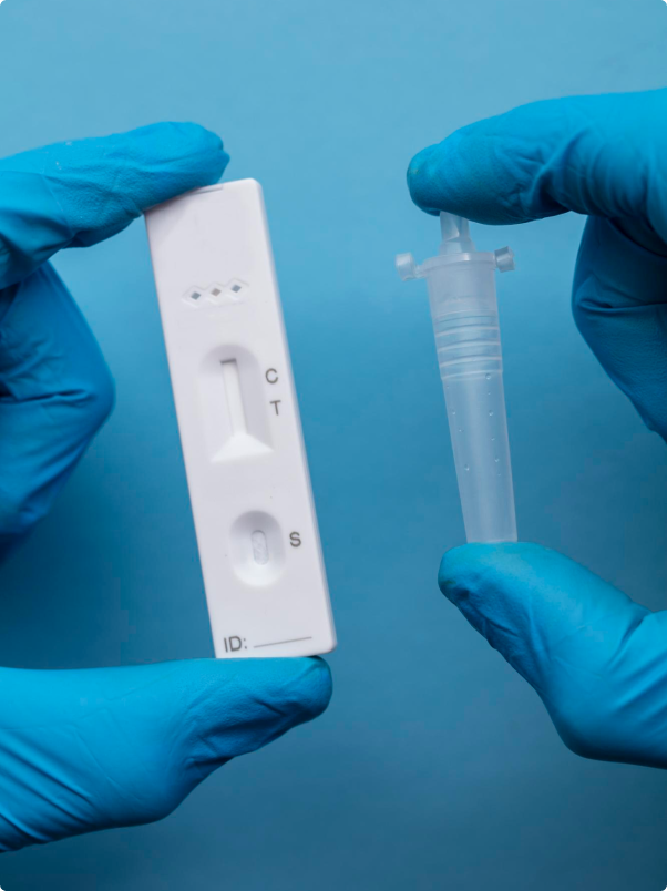 تولید کیت تشخیص سریع بارداری FOB تروپونین هلیوباکترپیلوری اعتیاد هپاتیتB هپاتیتC و HIV بی بی چک